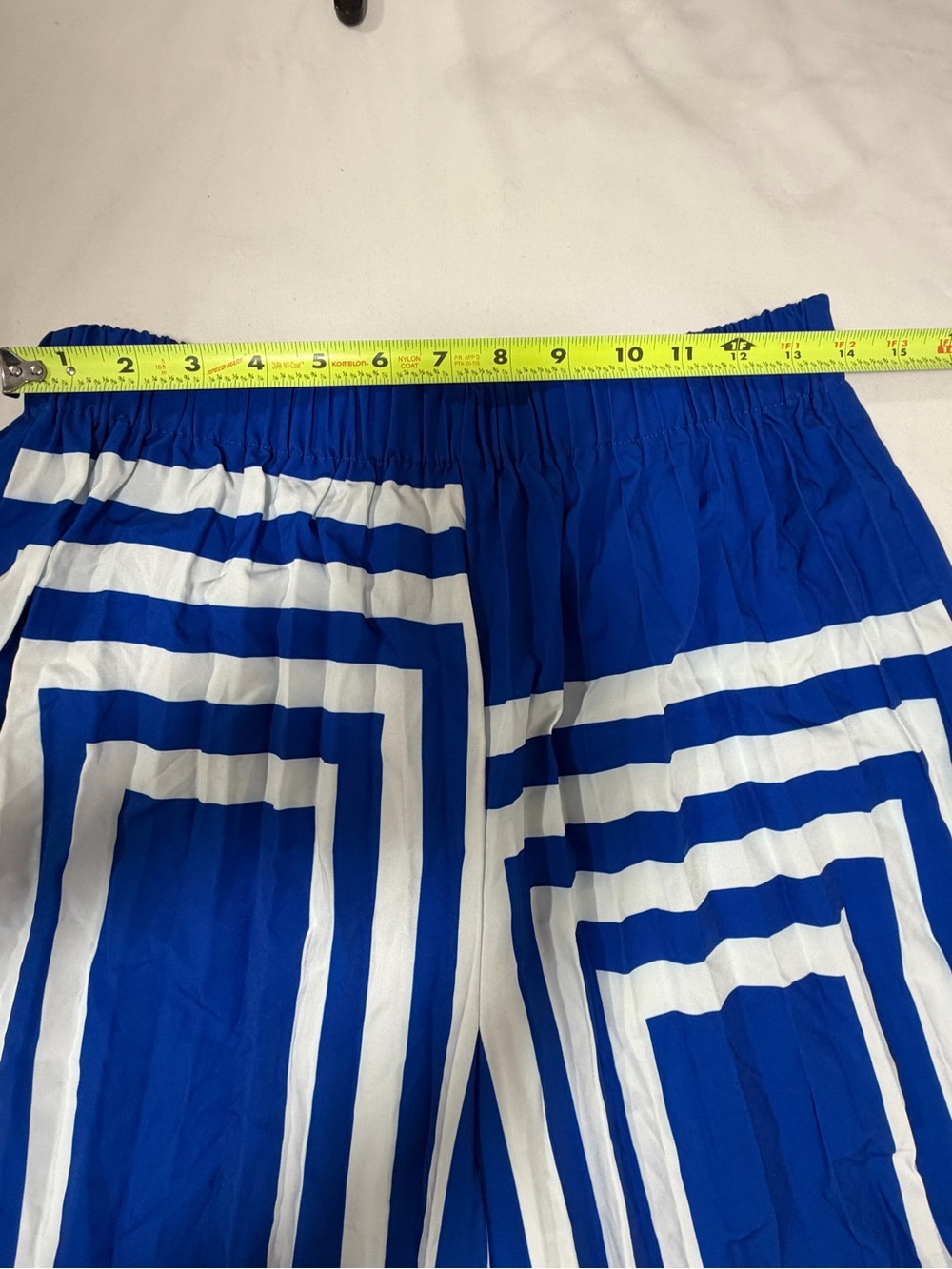 Commense Blue and White Wide-Leg Pants - Picture 5 of 7